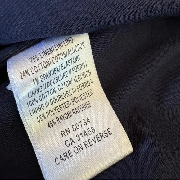 BCBG Maxazria Fitted Linen Cotton Blazer XS - Picture 7 of 12